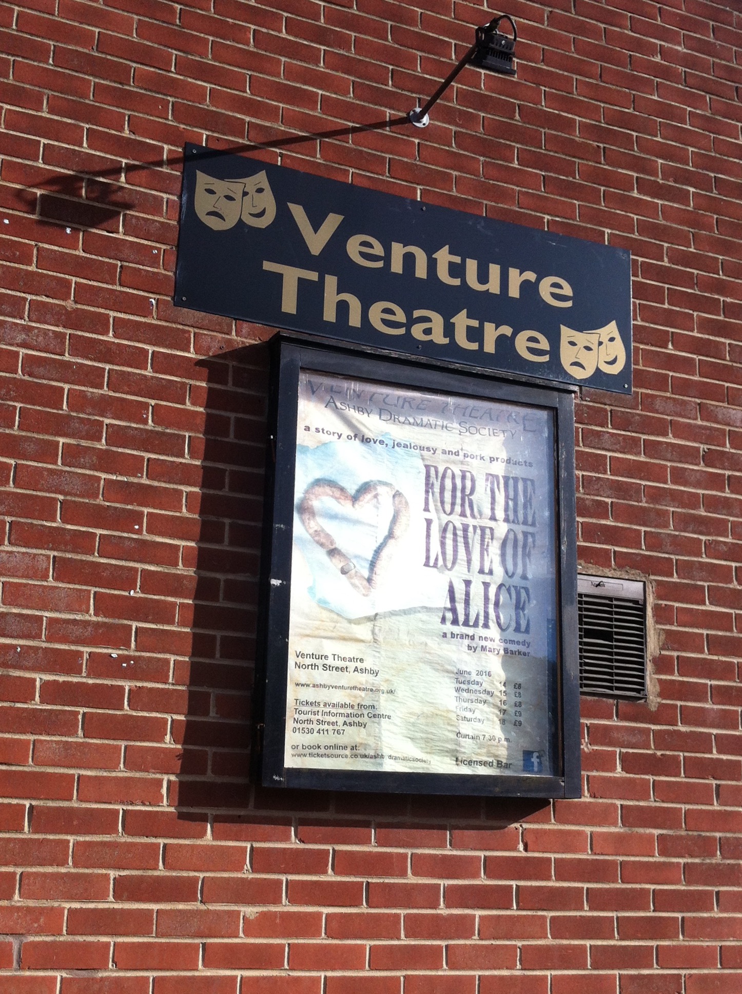 Venture Theatre  community theatre in the heart of North West Leicestershire Paul Conneally